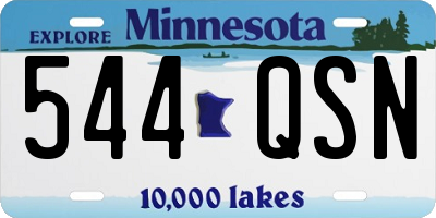 MN license plate 544QSN