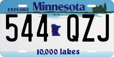 MN license plate 544QZJ