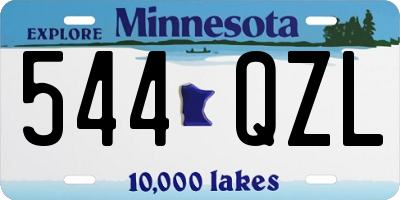 MN license plate 544QZL