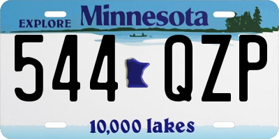 MN license plate 544QZP