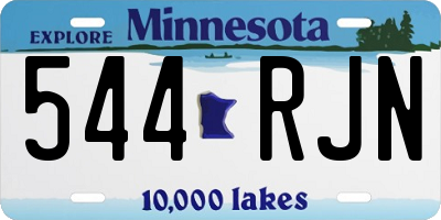 MN license plate 544RJN
