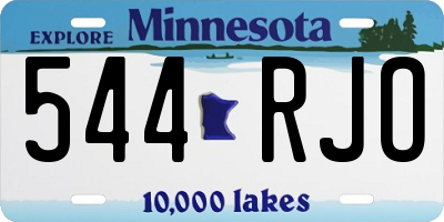 MN license plate 544RJO