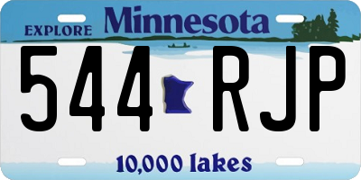 MN license plate 544RJP