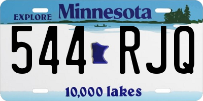 MN license plate 544RJQ