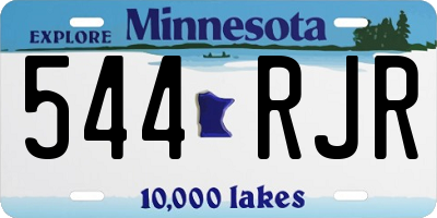MN license plate 544RJR