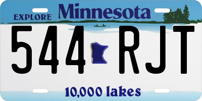 MN license plate 544RJT