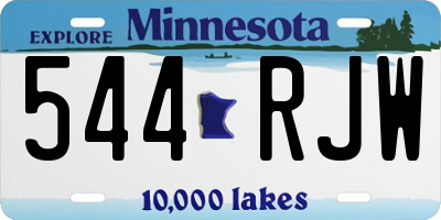 MN license plate 544RJW
