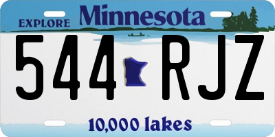 MN license plate 544RJZ