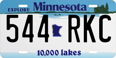 MN license plate 544RKC