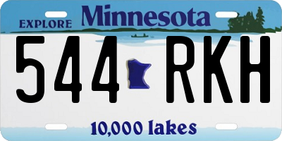 MN license plate 544RKH