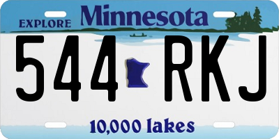 MN license plate 544RKJ