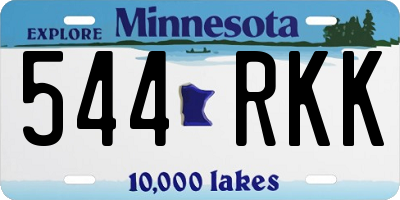 MN license plate 544RKK