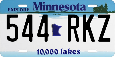 MN license plate 544RKZ