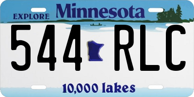 MN license plate 544RLC