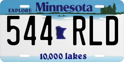 MN license plate 544RLD