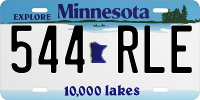 MN license plate 544RLE