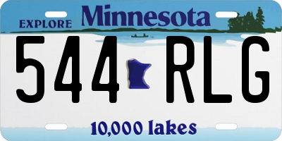MN license plate 544RLG