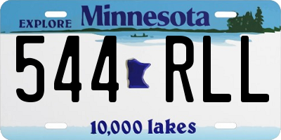 MN license plate 544RLL