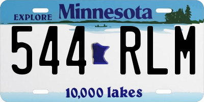 MN license plate 544RLM