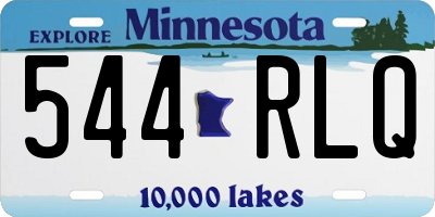 MN license plate 544RLQ