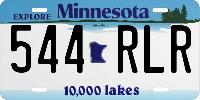 MN license plate 544RLR