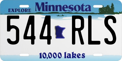 MN license plate 544RLS