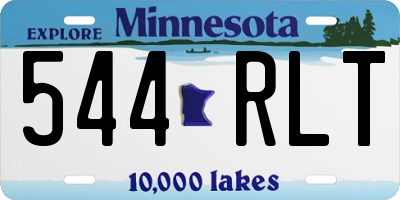 MN license plate 544RLT