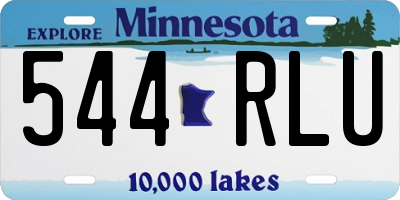 MN license plate 544RLU