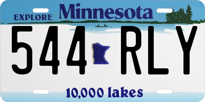 MN license plate 544RLY