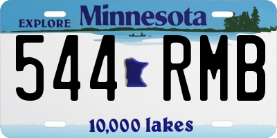 MN license plate 544RMB