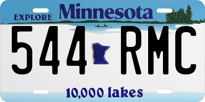 MN license plate 544RMC