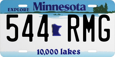 MN license plate 544RMG