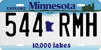 MN license plate 544RMH