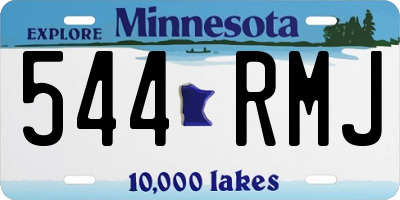 MN license plate 544RMJ