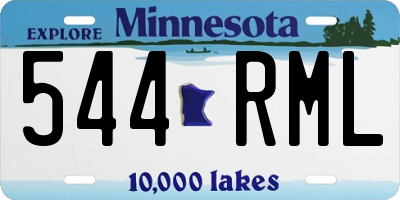 MN license plate 544RML