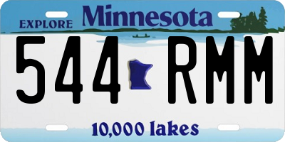 MN license plate 544RMM
