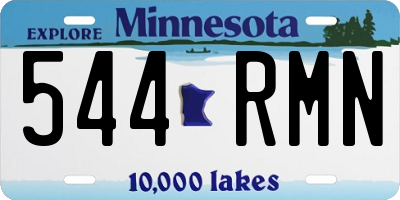 MN license plate 544RMN