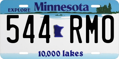 MN license plate 544RMO