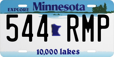 MN license plate 544RMP