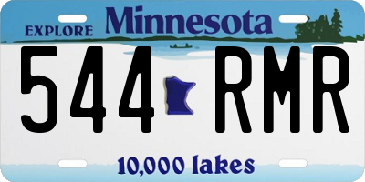 MN license plate 544RMR