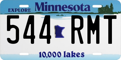 MN license plate 544RMT