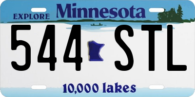MN license plate 544STL