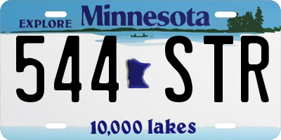 MN license plate 544STR
