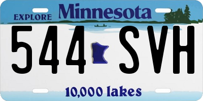 MN license plate 544SVH