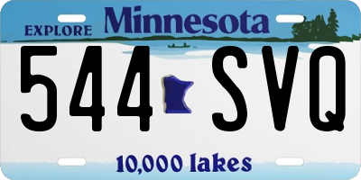 MN license plate 544SVQ
