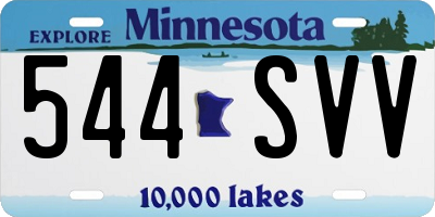 MN license plate 544SVV