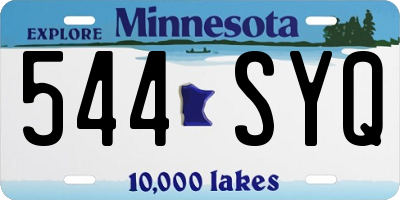 MN license plate 544SYQ