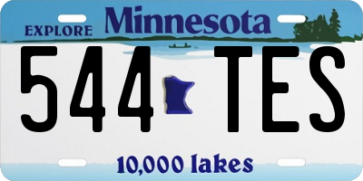 MN license plate 544TES