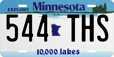 MN license plate 544THS