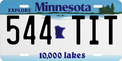 MN license plate 544TIT